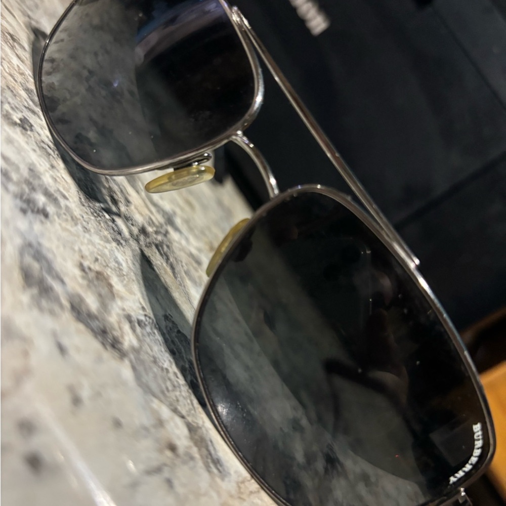 Burberry Black and Gold Sunglasses - Picture 2 of 5